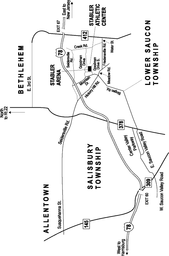 Stabler Athletic Center and Arena Map